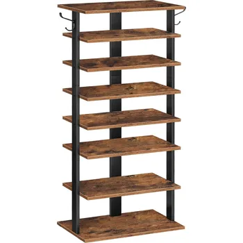 Botník Vasagle Kloudy 50 cm černý/hnědý