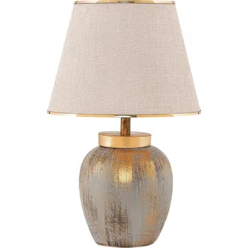 Svítidlo Stolní lampa AS2127 1xE27 40 W zlatá/béžová