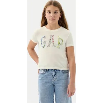 Dívčí tričko Gap T-Shirt 888862 Écru Regular Fit 12Y