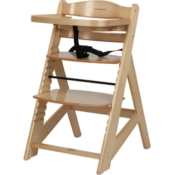Dětsný nábytek ATMOWOOD Dřevěná jídelní židlička - přírodní