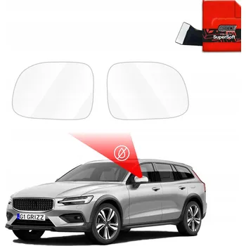 Polep vozidla Fólie proti dešti na zrcátka pro Volvo V60 Cross Country (2018-2023)