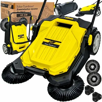 Zahradní technika Geko Ruční zametací stroj na dlažbu/příjezdové cesty 65 cm JG (1)