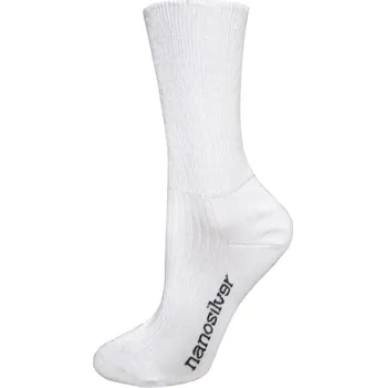 PONOŽKY ZDRAVOTNÍ SE STŘÍBREM BÍLÉ XL 47/49 NANOSILVER