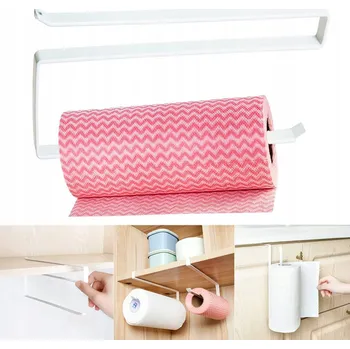 Držák Závěs na Kuchyňské Papírové Utěrky LOFT Bílý 2X