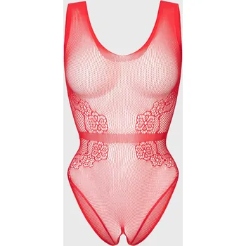 Body Erotický bodystocking Flora s otevřeným klínem