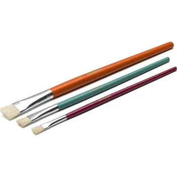 Umělecký štětec Anza Sada hladkých plochých štětců Stroke brush set flat 4/8/14 mm