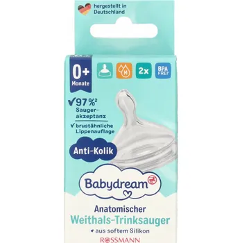 dudlíky Dudlík Babydream anatomický, antikolikový silikonový 0+