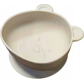 dětská jídelní sada Miseczka Melli šedá silikonová