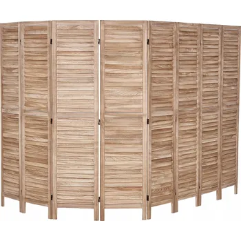 Paraván SucceBuy Paraván Pokojový skládací dřevěný 8-dílný 325 cm do restaurace