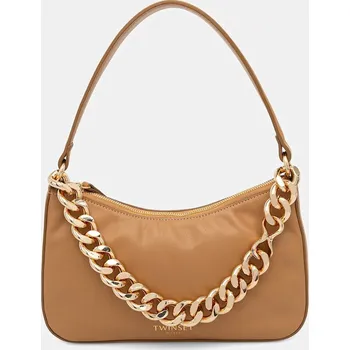 Kabelka Kožená kabelka Twinset 999TB7012 hnědá 82X, vel. ONE SIZE