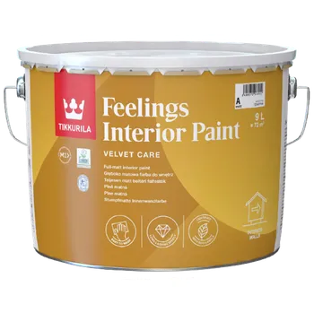 barva na zeď Tikkurila Omyvatelná barva nejvyšší kvality Feelings interior paint 10 L