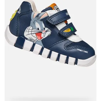 Dětská móda Tmavě modré chlapecké boty Geox Iupidoo GEOX modrá | bílá 3515632