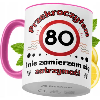 Hrnek Polidraw Hrnek Polidraw Narozeniny80 keramika 330 ml