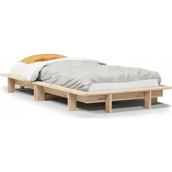 Postel Rám postele z masivního borovicového dřeva 212 x 112 x 21 cm, neošetřený