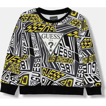 Dětská móda Dětská bavlněná mikina Guess N6RQ00.KA6R4.PPY2 černá 99X, vel. 122-125