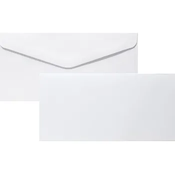 Obálka Základ pro výrobu přání, pohlednic + obálka DL bílá - 5 ks