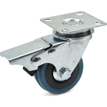 Průmyslový ventilátor Geko Otočné kolečko s brzdou 50 mm PP/guma (100)