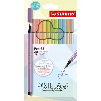 Fixy STABILO PEN 68 [12] PASTELOVÉ