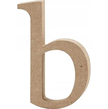 Obraz Písmeno "b" z MDF, výška 13 cm