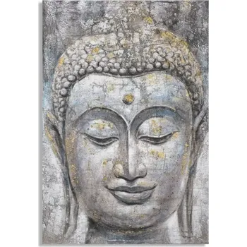Obraz Obraz Face Buddha Light A 80x120 cm šedý
