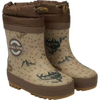 Dívčí holínky Mikk-Line Mikk - Line holínky s vlněnou podšívkou 38036 Coriander Velikost: 34