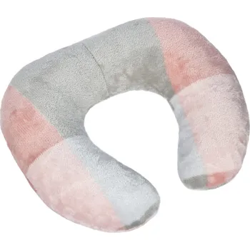 Polštářek cestovní podkova - 30x35 cm Kostka růžová