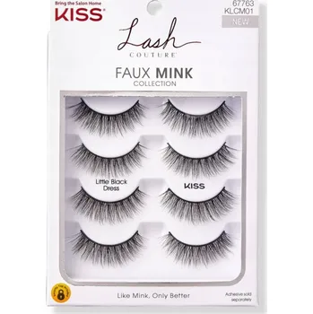Péče o řasy a obočí Kiss řasy FAUX MINK LITTLE BLACK DRESS MULTI x4