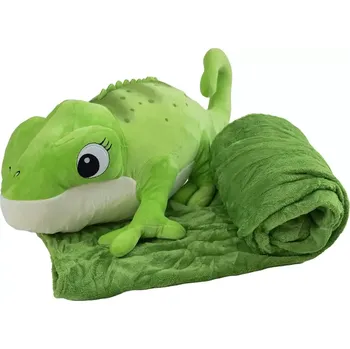 plyšák Plyšový CHAMELEON - Polštář a deka 2v1