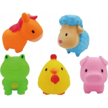 Hračka pro nejmenší Gumové hračky hračka do vany FARMA 0012