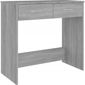 Psací stůl Moderní psací stůl šedý dub sonoma 80 x 40 x 75 cm se zásuvkami