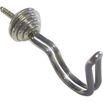 Háček kroucený prohnutý 35, 3ks