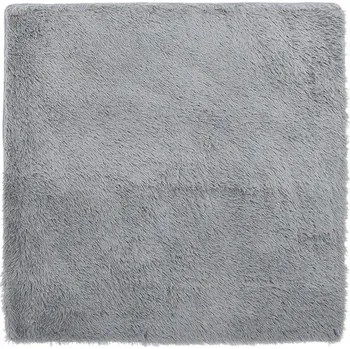 Koberec Koberec shaggy NAVARRA světle šedý 160x160 cm, 3,5 cm vlas, čtvercový