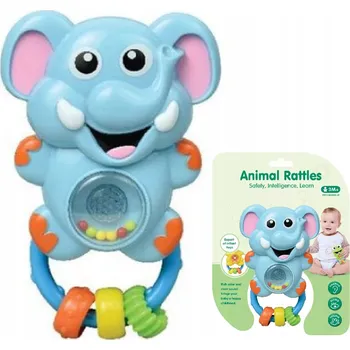 Hračka pro nejmenší Senzorické chrastítko slůně melodie světla 61