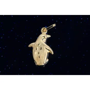 Přívěsek Zlatý přívěsek tučňák P100, Au 585/1000 14kt, 0,55g (tučňák P100, 14kt, 0,55g)