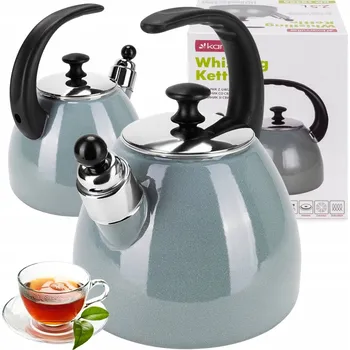 Varná konvice Konvice tradiční ocelová smaltovaná Kamille 2,5 l zelená