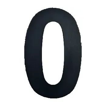 Domovní číslo Domovní číslo 0, černá, 100 mm, Black Line,1ks
