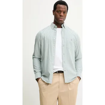 Pánská košile Bavlněná košile Gant 3261007 zelená 77X, vel. XL