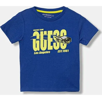 Dívčí tričko Dětské bavlněné tričko Guess N6RI00.K8HM4.PPY2 fialová 54X, vel. 122-125