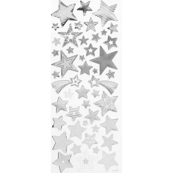 Obraz Samolepky Stříbrné Hvězdičky