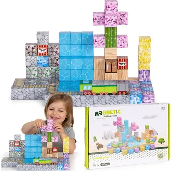 ostatní stavebnice Magnetická stavebnice 112 ks TRAINY 112 vícebarevná