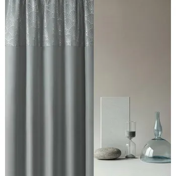 Závěs Krásný šedý vzorovaný závěs 140 × 250 cm