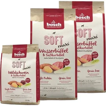 Krmivo pro psa Bosch Soft Maxi Water Buffalo & Yams 2x12,5kg+2,5kg ZDARMA!!!