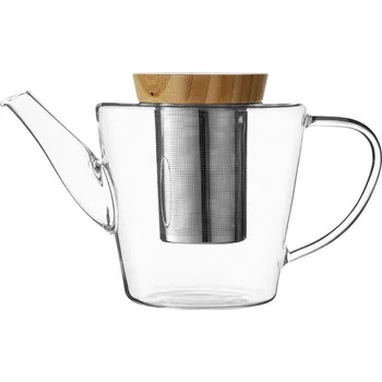 Konvice na čaj VIVA SCANDINAVIA Infusion Čajová konvice s dřevěným víčkem 1,2 l hnědá