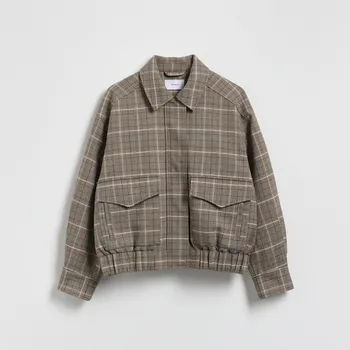 Dámský kabát Reserved - Bomber bunda s límečkem - vícebarevná - WM886-MLC - WM886-MLC-M