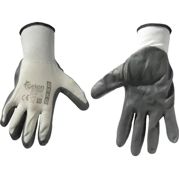 Dílna Ochranné rukavice GEKO r.10/bílo-šedé/(12/300)