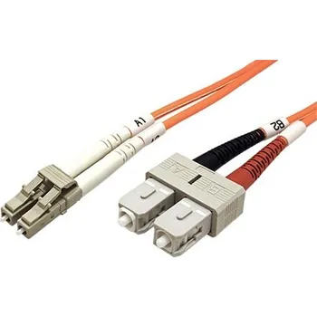 Síťový kabel Optický patchkabel LC-SC 62,5/125 (multi mode), 3mm, duplex, 1m