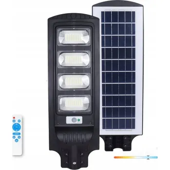 Venkovní osvětlení LED pouliční lampa se solárním panelem + pohybový a světelný senzor