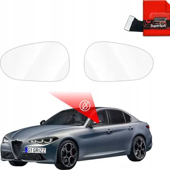 Polep vozidla Fólie proti dešti na zrcátka pro Alfa Romeo Giulia (2016-2025)