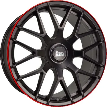Disk MAM Alu Kola Mam Gt1 8X18 5X112 ET45 Matt Black Lip Red 66.6