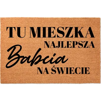 Rohožka KOKOSOVÁ VSTUPNÍ ROHOŽKA DÁREK DEN PRARODIČŮ NEJLEPŠÍ BABIČKA